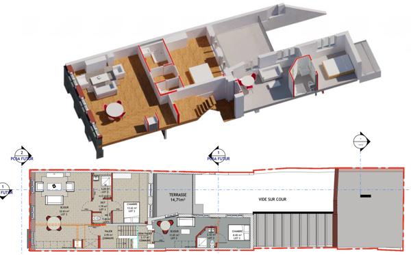 Immeuble avec 5 appartements, quartier Vauban