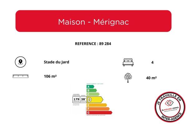 Maison à vendre 5 pièces de 106 m²