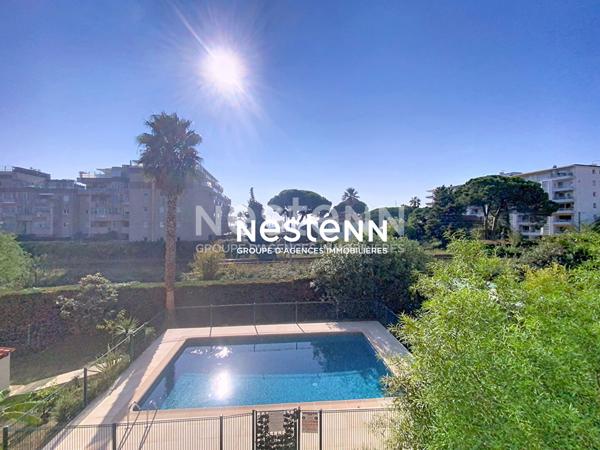 Golfe-Juan - 2P - 41 m² - Terrasse d'angle 16m2 - Piscine - Vue mer