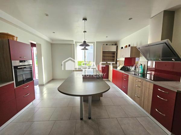 Grande maison rénovée avec garage et jardin