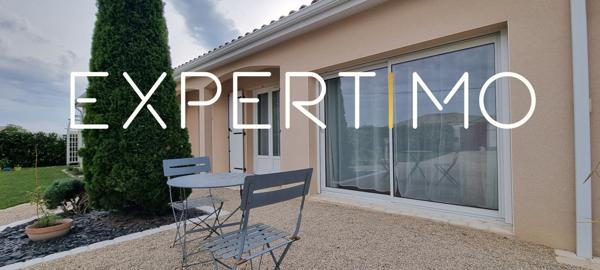 Migné-Auxances (86440) PAVILLON DE PLAIN-PIED - SANS TRAVAUX - 3 CHAMBRES - DOUBLE GARAGE - FIBRE - PAC