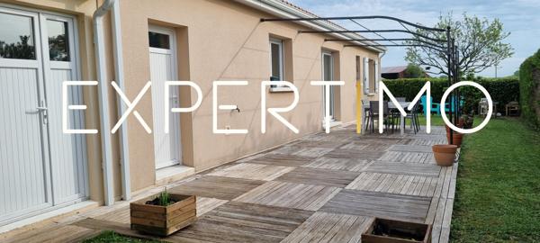 Migné-Auxances (86440) PAVILLON DE PLAIN-PIED - SANS TRAVAUX - 3 CHAMBRES - DOUBLE GARAGE - FIBRE - PAC
