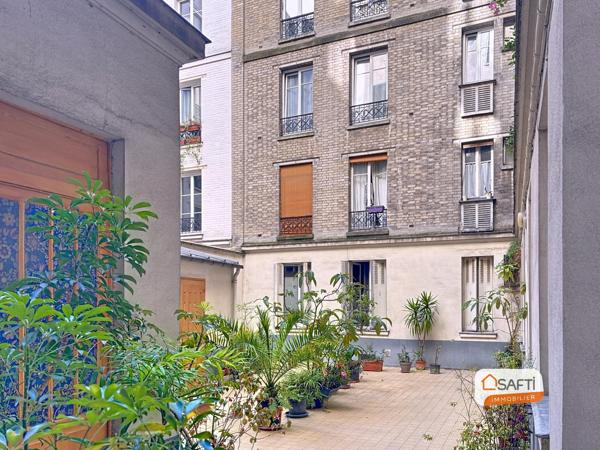 2 pièces de charme dans une rue semi-piètonne