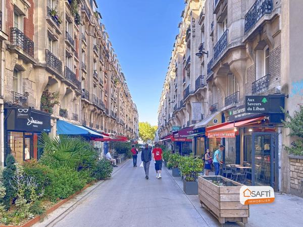 2 pièces de charme dans une rue semi-piètonne