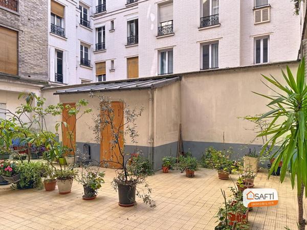 2 pièces de charme dans une rue semi-piètonne