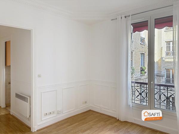 2 pièces de charme dans une rue semi-piètonne