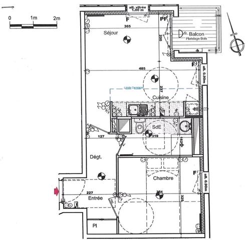 Appartement T2 avec balcon - coeur de bourg