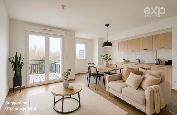 Appartement T2 avec balcon - coeur de bourg