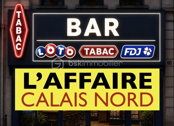 Située depuis de nombreuses années sur CALAIS NORD, cette AFFAIRE de BAR / TABAC / FDJ / LOTO / PRESSE / CBD / VAPORETTE / Tabletterie...Est une VRAIE PEPITE COMMERCIALE !

Son EMPLACEMENT EXCEPTIONNEL et les nombreuses places de PARKING disponibles, lui assure une EXCELLENTE CHALANDISE, et une très BONNE FREQUENTATION.

Son POSITIONNEMENT STRATEGIQUE sur un axe à GRAND PASSAGE, saura ASSURER L'AVENIR DE SES ACTIVITES !

Située à proximité de la Place d'Armes, de nombreux restaurants et de commerces de proximité...C'EST LE BONHEUR COMMERCIAL !

VOS MULTIPLES ACTIVITES sont la garantie de VENTES ADDITIONNELLES et DE MARGES EXCEPTIONNELLES ! Le BAR, la SALLE, les FLECHETTES, la TERRASSE, le rayon CBD / VAPORETTE, la PRESSE, les BONBONS...Sont encore en phase de développement !

Les BILANS sont CORRECTS ! Ils assurent des REVENUS CONFORTABLES, et la bonne capacité de remboursement de votre investissement...C'EST VOTRE BANQUIER QUI VA ÊTRE CONTENT !
Pour votre confort de fonctionnement, la gestion des stocks est optimisée...Tout est contrôlé en temps réel !
C'est une affaire idéale pour un COUPLE, avec un(e) employé(e) à temps partiel.
Pour les HORAIRES c'est de 8h00 à 19h30, 5 sur 7.
LE CHIFFRE BAR et les COMMISSIONS TABAC et JEUX vont faire travailler votre percepteur ( il s'ennuyait un peu ).

LES CHIFFRES :
- LOYER 1393 euros par mois ( logement de fonction compris )...ELLE EST PAS BELLE LA VIE !
- BAR 80000 euros
- FDJ LOTO 15000 euros
- TABAC 30000 euros

LES NOTIONS TECHNIQUES :
- SURFACE COMMERCIALE 60 m2 + TERRASSE 2 x 16 m2 ( exposition SUD )
- MATERIEL comme NEUF et PARFAITEMENT ENTRETENU.
- CAVE
- LOGEMENT de FONCTION 60 m2, 2 CHAMBRES, SALLE d'EAU, SALON / SEJOUR, CUISINE, WC indépendant.
- GRAND GARAGE PRIVATIF
- LOCAL ATELIER

Vous souhaitez que nous échangions sur cette PEPITE COMMERCIALE...Appelez-moi, Gilles O6 3O 89 OO O8...Le dénicheur de BONNES AFFAIRES !

Nous sommes en mesure de vous accompagner et de vous mettre en relation, avec les meilleurs partenaires administratifs, juridiques, commerciaux et financiers, pour mener à bien votre projet. 
Un APPORT de 25 à 30 % sera nécessaire, afin de CONFORTER votre DOSSIER de FINANCEMENT.

Pour des clients potentiels, nous sommes en recherche de fonds de commerces à vendre sur l'ensemble des Hauts de France.
N'hésitez-pas à nous demander une ESTIMATION, elle vous sera OFFERTE. Gilles FOURRIER O6 3O 89 OO O8 BSK immobilier