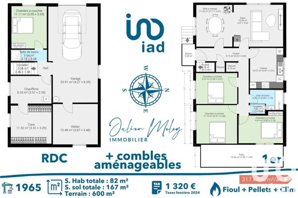 Maison à vendre 6 pièces 82 m² Montbéliard