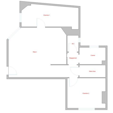 A vendre - appartement - 53 m² -  Paris - 75015 - Quartier Convention