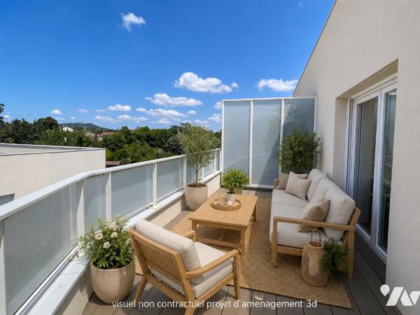 Champagne-au-Mont-d'Or – T4 NEUF d'exception au dernier étage avec terrasse panoramique