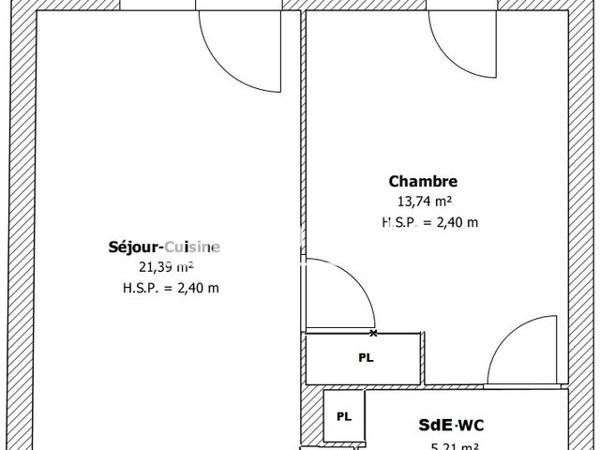 Location Appartement 2 pièces 40.5 m² - RUE GUY BLANQUET Cenon 33150