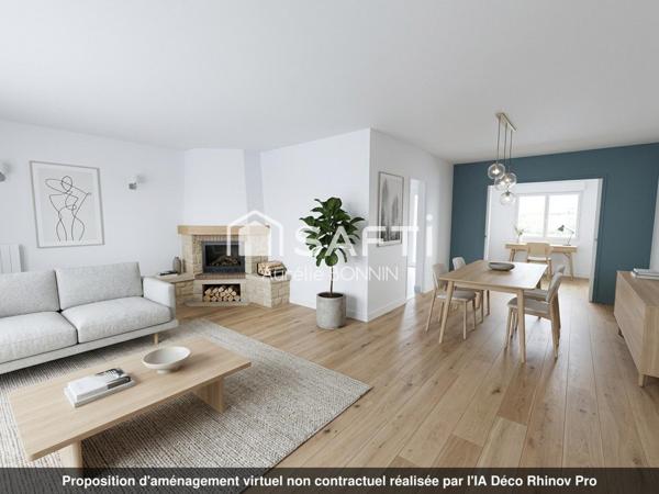 Talence maison rénovée 3 chambres + bureau avec garage et stationnement