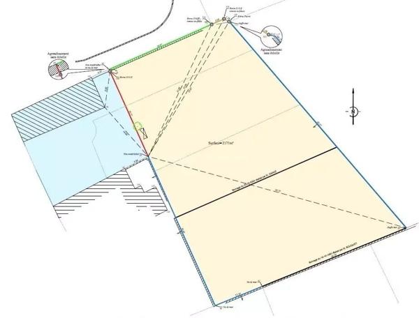 Vente Terrain 2171 m2 à Nay