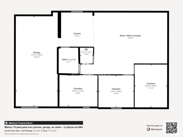 Maison T4 plain-pied avec piscine, garage, au calme – La Seyne-sur-Mer