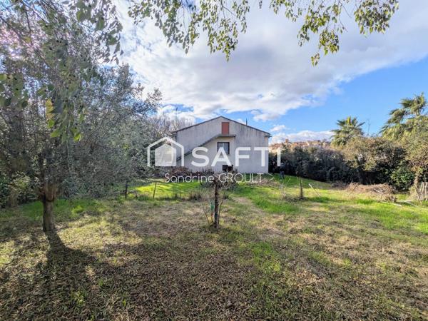 MAISON 125m² 6 PIECES, GARAGE DE 125M²  et TERRAIN de 1093m² -GROS POTENTIEL