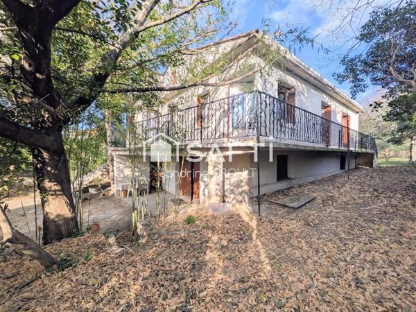 MAISON 125m² 6 PIECES, GARAGE DE 125M²  et TERRAIN de 1093m² -GROS POTENTIEL