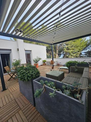 Appartement Duplex 6 pièce(s)  de 110 m2(156m2) avec jardin et terrasses sans Vis à Vis vu sur l'Etang