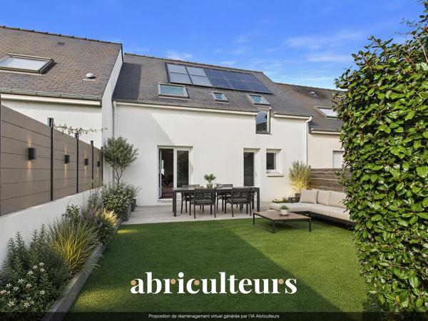 Maison familliale Excellent agencement 3 chambres et 1 bureau DPE C Garage et parking Jardin Nantes Haluchère Rue du Patis Rondin