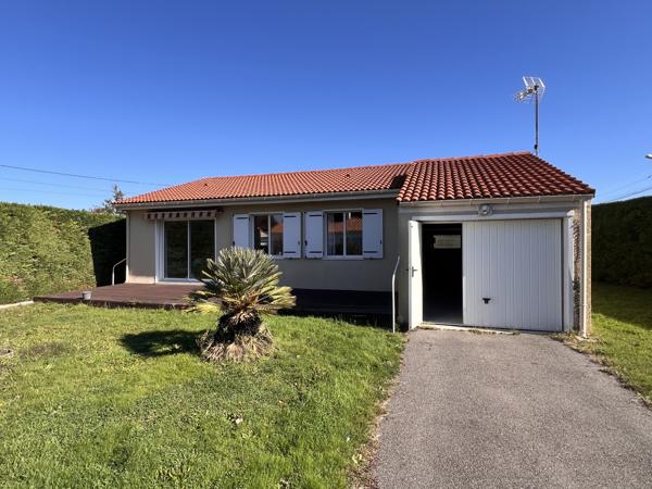 Maison de plain-pied 2 chambres, garage