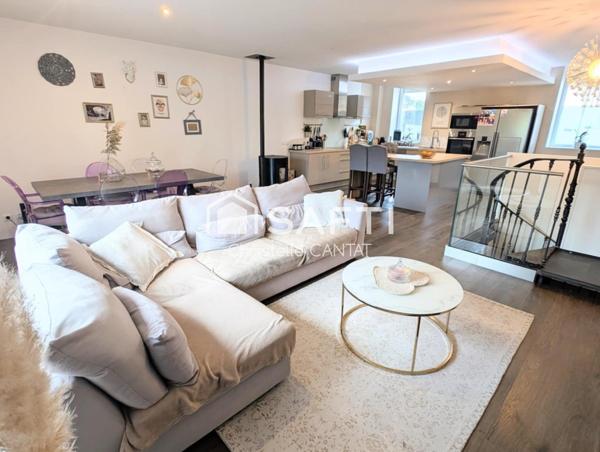 Maison 145 m², 3 chambres, garage, terrain.