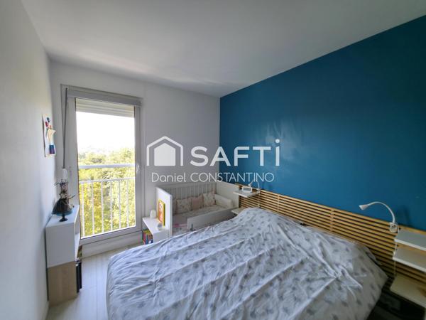 Appartement F3, 2 chambres, 50 m² avec Balcon