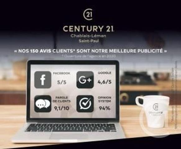 appartement à vendre 4 pièces - 81,82 m2 EVIAN LES BAINS - 74