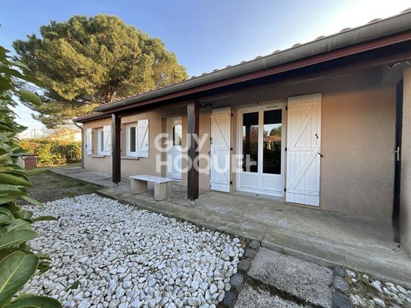 Maison Villeneuve Tolosane T4 de plain-pied de 85 m2 sur une parcelle d'environ 527 m2