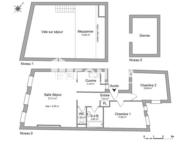 Location Appartement 3 pièces 81.13 m² - 3 RUE SAINT NICOLAS La Rochelle 17000