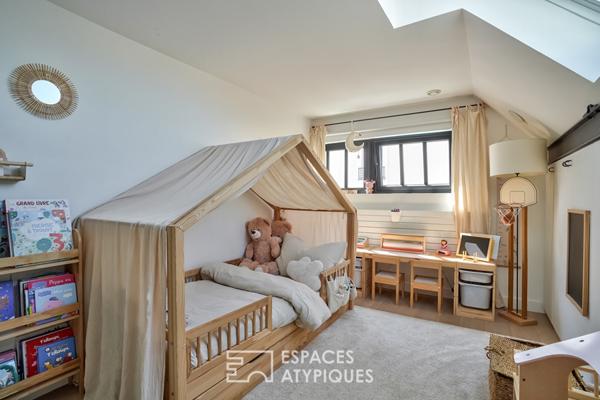 Loft rénové en dernier étage