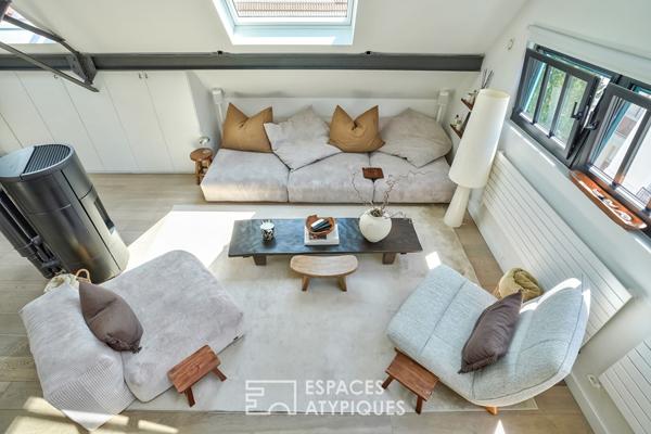 Loft rénové en dernier étage