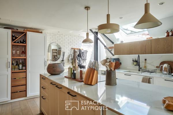 Loft rénové en dernier étage