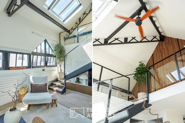 Loft rénové en dernier étage