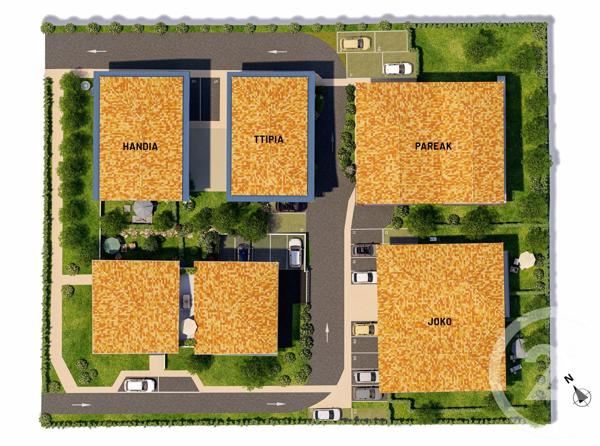 Appartement F3 à vendre  3 pièces - 69,95 m 2   BIDART  - 64