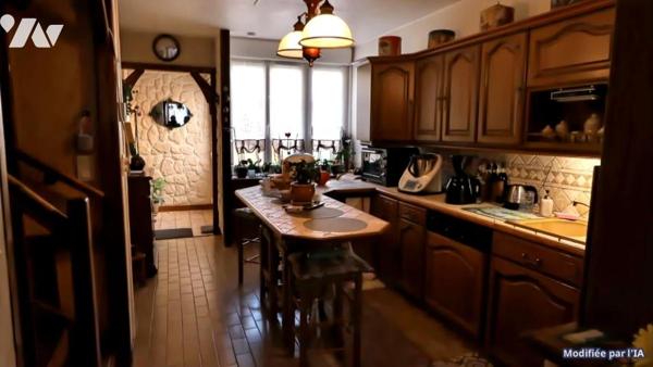 Atypique maison à étages avec terrasse ,cave, jardin et garage fermé.