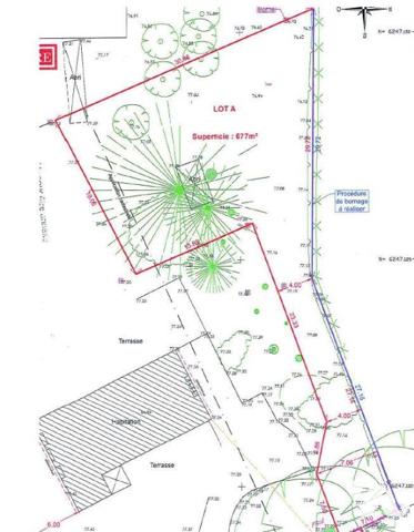 VIGNEUX DE BRETAGNE - TERRAIN A BATIR 677m² exposé SUD EST