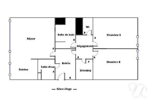 Beau 3 pièces - A deux pas de la Mairie
