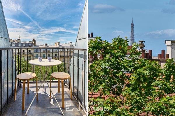 Dernier étage avec balconnets – Quartier Charonne