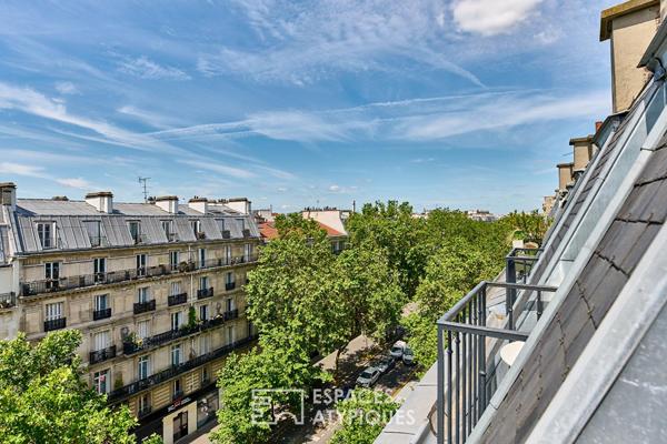 Dernier étage avec balconnets – Quartier Charonne