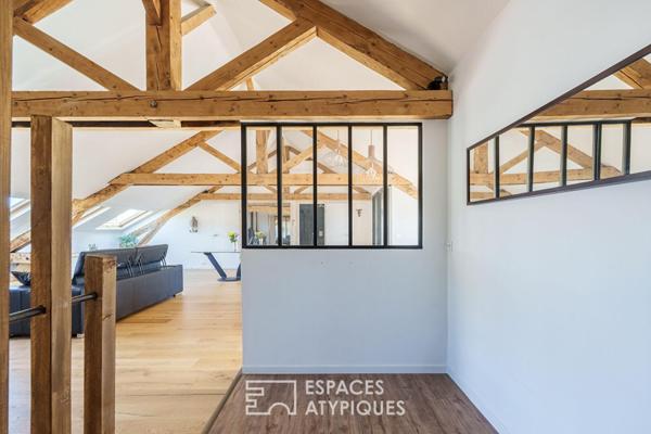 Loft sous les toits et sa terrasse privative quartier Saint-Pierre