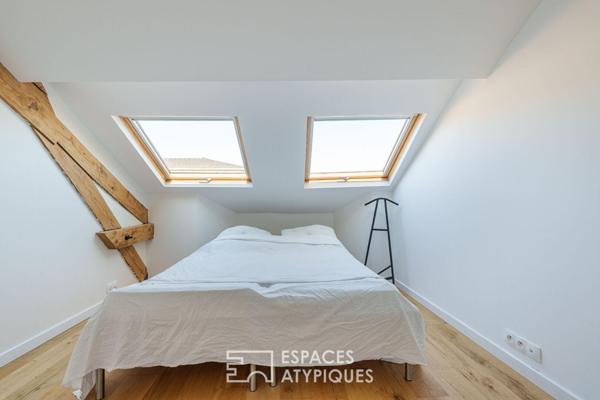 Loft sous les toits et sa terrasse privative quartier Saint-Pierre