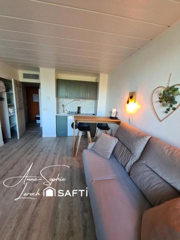 LIBRE DE BAIL + REFAIT+ CLIMATISÉ+  VENDU MEUBLÉ