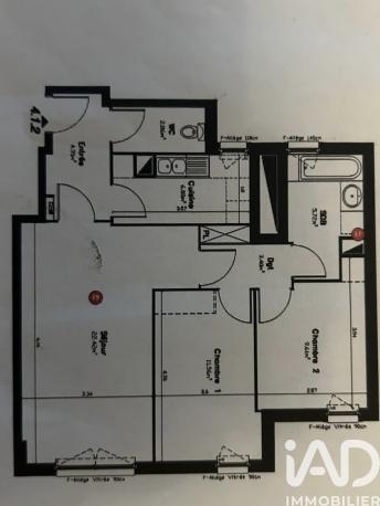 Appartement à vendre 3 pièces 67 m² Gennevilliers