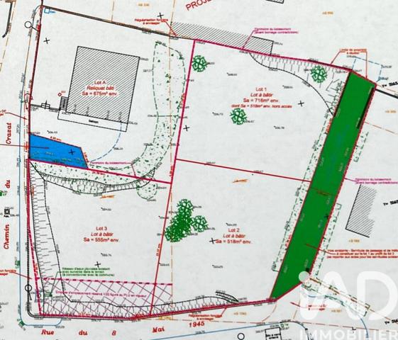 Terrain à vendre 555 m² Thurins