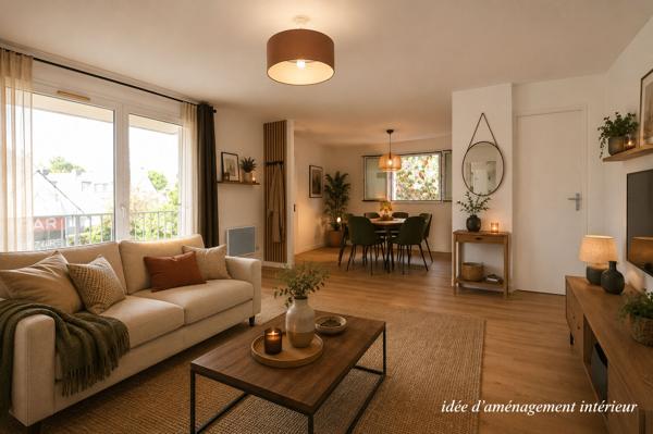 Appartement Saint Nazaire 3 pièce(s) 63.41 m² - Ascenseur, cave et place de parking - La mer à pied