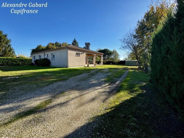 Maison de plain-pied 110 m² habitables - 3 chambres - Jardin