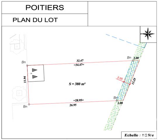 Terrain à vendre 380 m² Poitiers