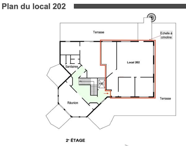 Location bureaux 134 m² Houilles