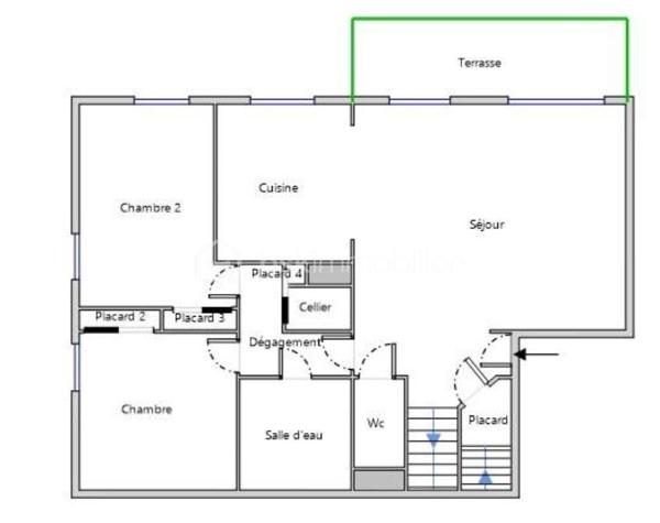 En exclusivité avec Céline MASCIAVE ( EI)

Dans le secteur recherché des Eyminées, découvrez ce spacieux DUPLEX de TYPE T5, situé au 3ème et DERNIER ETAGE  avec ascenseur, d'une belle copropriété soigneusement entretenue dont le ravalement façade a été réalisé en 2025  ( charge vendeur).
Ce bien aux belles prestations offre un cadre de vie confortable et lumineux, avec climatisation , double vitrage et une superbe vue dégagée sur les massifs, sans aucun vis-à-vis.

Composition du logement :
Au RDC :
- Cuisine équipée ouverte sur le salon/salle à manger avec accès à une terrasse de 17m2 
- Deux chambres 
- Une salle de bain avec douche
- WC séparé

- A l'étage
- Deux chambres avec chacune accès à une seconde terrasse de 10m2
- Une 2ème salle de bain avec douche, baignoire, et wc.
- Un grand dressing aménagé

Possibilité d'acquérir un garage de 25m2 au prix de 30 000€.

Un espace de vie agréable, fonctionnel offrant deux chambres et une salle de bain à chaque niveau.
Un bien rare sur le secteur, prêt à accueillir ses futurs propriétaires.